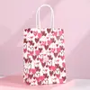 Bolsa de Regalo para el Día de San Valentín Chino Bolsa de Tote de Papel Kraft para el Día de San Valentín Bolsa de Recuerdo Bolsa de Papel de Amor Bolsa de Regalo Impresa para Empaquetar