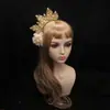 DIY Lolita noiva coroa adorno de cabeça saco de material foto de casamento passarela desenhos animados acessórios display