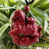 Pingente de Cinábrio Mineral Cru Estilo Novo para Riqueza Imediata, Pingente de Cinábrio Dourado Roxo para Nascidos no Ano do Cavalo, Colar com Pingente de Cavalo Atacado