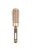 Pente Cilíndrico para Curling Transfronteiriço, Pente Dourado, Pente com Tubo de Alumínio a Ar Condutor de Calor, Pente Anti-Estático para Cabeleireiro, Ferramenta de Penteado