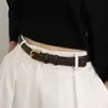 Aika Diseño de Nicho Lujo Ligero Simple Cuero Genuino Elegante Cinturón Estilo Coreano Suave Estilo Occidental Chic Cinturón Cinturón de Mujer