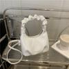 Bolsa de Mão, Ombro e Transversal de Moda Versátil com Corrente Nuvem, Nova para o Verão 2026, Plissada, de Alta Qualidade, Estilosa e na Moda