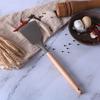 Suministros de Cocina Mango de Madera Sartén Antiadherente Espátula de Silicona Juego de 11 Piezas Marrón con Juego de Cubeta de Almacenamiento Diseño Anti-Escaldado