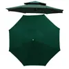Tela de repuesto para sombrilla de doble dosel para sombrillas de patio exteriores, tela impermeable y a prueba de sol para sombrillas de jardín