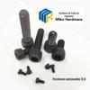 Parafusos de Aço Carbono de Alta Resistência Classe 12.9 com Cabeça Cilíndrica Hexagonal Soquete Estendida Preto Roscado M1.4-M16