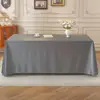 Toalha de mesa para sobremesa branca evento intervalo para chá luxo leve toque de alta qualidade seda cetim mesa de exposição de aniversário toalha de mesa de conferência