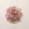 Elegante Super Fada Ouro Rosé Borda Queimada Malha Flor Rosa DIY Adereços de Cabeça Acessórios de Cabelo Presilha de Cabelo Acessórios de Fixação