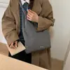 Diseño de Nicho Estilo Coreano Moda Acolchada Gran Capacidad Bolso de Plumas Bolso Tote de Puntadas de Moda Bolso de Hombro Debajo del Brazo Bolso de Mano