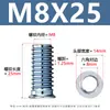 Tuercas para Muebles de Rosca Interna y Externa de Zinc Azul y Blanco M6-M10 Tornillos de Cuadro Hexagonal Incrustados Cabeza Avellanada con Tuercas Trapezoidales Venta al por Mayor