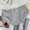 9159 Roupa Íntima de Algodão Puro Estilo Menina de Ballet Pura e Doce Calça Comprida de Algodão para Bebê Classe A 10A Entrepierna Antibacteriana com Fundo Extendido