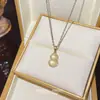 Nuevo Accesorio de Collar de Acero de Titanio con Forma de Calabaza Estilo Chino para Mujer, Elegante y Lujoso, Colgante Versátil, Exquisita Cadena para Clavícula de Nicho de Alta Gama