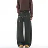 Pantalones Casuales Bordados Florales Retro Americanos Lktm para Hombre y Mujer Diseño Vintage de Pierna Ancha