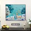Galeria de Arte da Família Qiao: Pintura Decorativa de Caixa de Medidor Elétrico de Luxo Leve, Pintura de Parede para Caixa de Distribuição, Capa de Caixa de Corrente Fraca para Sala de Jantar, Mural para Caixa de Interruptor Elétrico