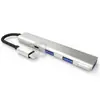 En stock estación de acoplamiento USB de doble uso para computadora Type-c estación de acoplamiento cuatro en uno adaptador de alta velocidad tf/sd
