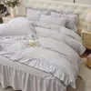 Conjunto Coreano de Cuatro Piezas Amigable con la Piel 2026 - Flor de Rosa