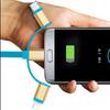 Cable de datos telescópico metálico tres en uno línea de carga de tres cabezales regalos de comercio exterior personalizados línea de carga rápida uno a tres