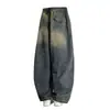 Jeans plisados retro americanos para hombre, estilo fino de primavera/verano, de moda, callejero, corte recto holgado, versátiles, casuales, pantalones de trabajo
