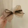 Hecho a Mano Tela Hilo de Seda Tocado Lazo Accesorios para el Cabello Pasador Pasador Elegante Pequeño Fresco Coleta Pin Horizontal Pin Superior Flor para el Cabello