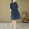 Vestido de Mezclilla Estilo Nuevo Toma Real para Mujer
