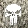 Caveira Justiceiro Marvel Adesivo Gravado Vazado Laser Refletivo Adesivo de Carro PVC Adesivo para Capacete de Moto