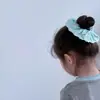 Novo elástico de cabelo de algodão com renda e strass, tipo "intestino de criança", com bola e corda de cabelo