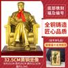 Escultura Retro Nostálgica del Presidente Mao Estatua de Latón Puro Decoración para Oficina Sala de Estar de Mao Zedong 32.5cm