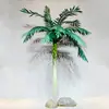 Decoración de escaparate de centro comercial para el Día de San Valentín, Accesorios, Diseño de punto focal, Tabla de surf, Palmera, Sombrilla, Playa rosa