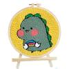 Bordado Poke Ruso Bordado a Mano DIY Paquete de Material Pintura con Lana Bordado en Pareja Poke Poke Poke Poke Show Aguja