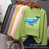 9.9 Envío Gratis Una Pieza Dropshipping Ropa para Mujer Mercancía de Remate Exportación Mercado Callejero Otoño Camiseta de Manga Larga para Mujer