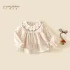 Camisa para Niña Atuendo de Otoño 2026 Nuevo Algodón Puro Infantil Cuello Redondo Top Estilo Primavera y Otoño Ropa Casual para Bebé Ropa Infantil