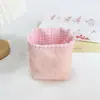 Cesta de Tecido para Armazenamento Estilo Coreano Feminino, Mini Cesto de Armazenamento de Cosméticos de Mesa Macio e Fofo, Cesta de Armazenamento para Chaves e Itens Diversos