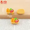 Cestas de Bambú de Nuevo Estilo para Pan y Fruta, Accesorios de Resina de Pegamento de Crema Hechos a Mano para Bricolaje, Colgantes, Adornos Pequeños