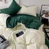 Categoria a Materno e Infantil Grau A Puro Algodão Dormir Nu Conjunto de Quatro Peças Lençóis de Cama de Puro Algodão Capa de Edredom Lençóis de Cama Conjunto de Três Peças para Dormitórios de Estudantes Universitários