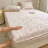 2026 Nuevo Estilo Fresco Floral en Relieve Espeso Sábana de Leche Terciopelo Impresa Tridimensional
