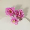 Cabezas de flores de cerezo artificiales hechas de tela de seda para decoraciones de boda DIY, pared de flores, accesorios para el cabello y materiales para manualidades con flores artificiales
