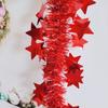 Decoración Navideña al por Mayor Serpentinas de Estrella de Cinco Puntas Suministros para Decoración de Fiestas Navideñas Cintas Cintas Coloridas Fantasía Navideña de 2m
