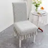 Funda de silla universal para cuatro estaciones para uso en el hogar, respaldo antideslizante todo en uno, funda de silla de comedor integrada, elástica y engrosada