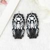 Venta caliente transfronteriza: pendientes, collares y llaveros de acrílico con personajes de películas de Halloween.