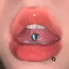 Gato piedra ojo de gato lengua uña piedra natural acero inoxidable anillo de lengua imitación Aobao adornos de lengua joyería de perforación transfronteriza Europa y Estados Unidos