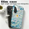 Funda de Teléfono Estampada con Estrellas Cielo Azul y Nubes Blancas Curativas iPhone16/17Pro Funda de Película Ultra Delgada Apple 18Pm