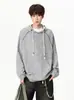 Sudadera con capucha estilo americano para hombre, nueva colección de otoño 2026, prenda exterior casual de corte holgado, top versátil de otoño para hombre