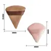 Xuanzi Mini Triángulo para Pulgar que No Absorbe Polvo Set de Belleza de Felpa para Maquilladores Esponja de Algodón Ultra Suave Crystal