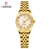 Relojes Chenxi Cx-004A para Hombre y Mujer Impermeable Reloj de Negocios H Reloj Transfronterizo Reloj Dorado para Pareja