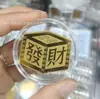 Adesivo de Telefone de Ouro Puro 999 para Riqueza Instantânea, com Adesivo Traseiro, Adesivo de Ouro 2mg, Presente Promocional para Lojas de Ouro em Transmissão ao Vivo