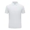 Camiseta polo de manga corta de seda helada sin costuras con media cremallera, para empresa tecnológica, tacto frío, de alta gama para negocios, top personalizado