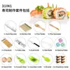Kit de Herramientas para Hacer Sushi de Amazon Set de Herramientas Transfronterizo Sushi Plato Japonés Cuchara para Arroz Bola de Arroz Molde para Sushi Venta al por Mayor