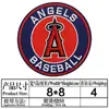 Yaxiu Nuevo Emblema de Equipo Insignia Redonda Parche de Tela Parche de Emblema de Equipo de Béisbol Decoración de Ropa Bolsa Calcomanía