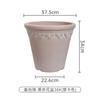 Jiaburi Herlin Cerâmica de Imitação Plástico Retrô Relevo Espessado Calibre 22 Jardim Pátio Casa Atacado Vaso de Flor de Plástico