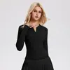 Conjunto Esportivo Camisa Caijue Henry para Mulheres, Manga Longa, Slim Fit, Roupa de Yoga, Saia Esportiva Plissada, Conjunto de Roupa para Tênis para Mulheres