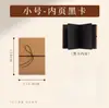 Álbum de Memórias Dobrável Estilo Sanfona DIY Vintage Em Branco Empilhável Grande Álbum de Fotos de Viagem Livro de Registro Cartão Preto Feito à Mão